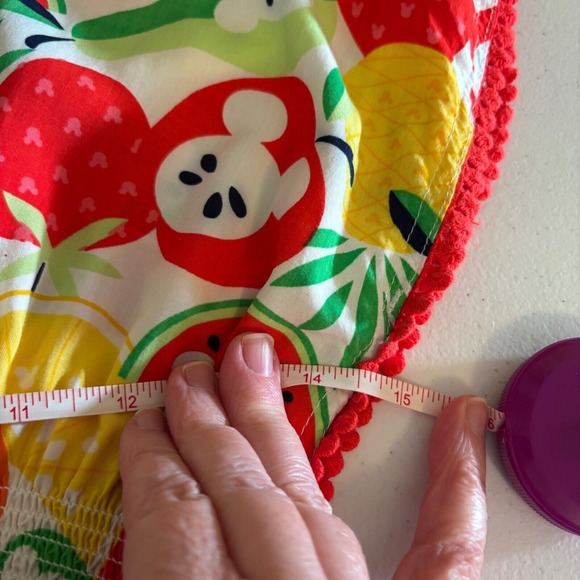 Disney Store Fruit‎ Print Pom Trim Cover Up Beach Pool Summer Fun Size 5/6 - Picture 14 of 16
